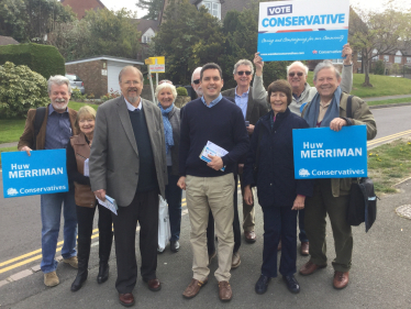 Huw Merriman MP with Team
